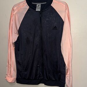 Adidas|  black, blue & green Track Suite Top-only           | floral XL ~ offer!